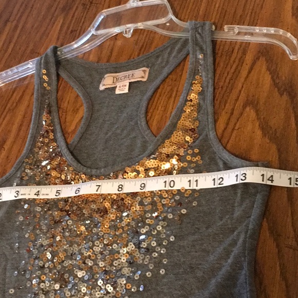 Gold and Silver Decree Halter Tank Size Small - Picture 8 of 8